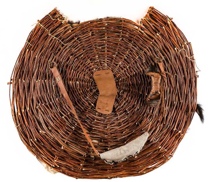 Woven Shield with Hide-Faced Design — Archaeopolis archive view 001