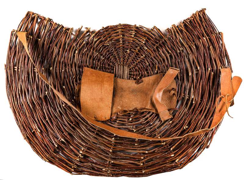 Woven Shield with Hide-Faced Design — Archaeopolis archive view 003