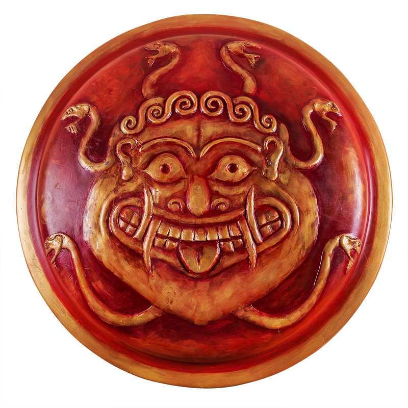 Gorgon Shield — Sculpted Red — Archaeopolis archive view 004