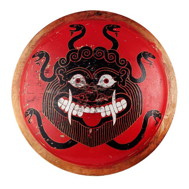 Gorgon Shield — Painted Red — Archaeopolis archive view 010